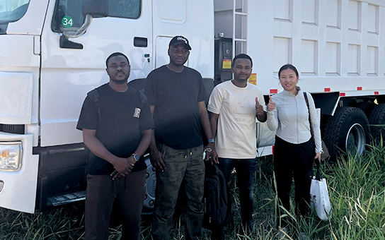 HOWO 6*4 dump truck in Ghana